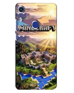 Чехол для Huawei Honor 8A с картинкой «Minecraft панорама»