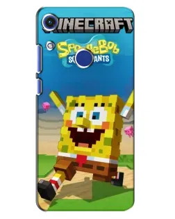 Чехол для Huawei Honor 8A с картинкой «Губка Боб Minecraft» Чехол для Huawei Honor 8A с картинкой «Губка Боб Minecraft»