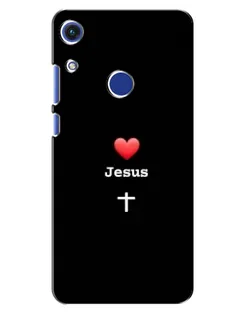 Чехол для Huawei Honor 8A с картинкой «Сердце - Jesus»