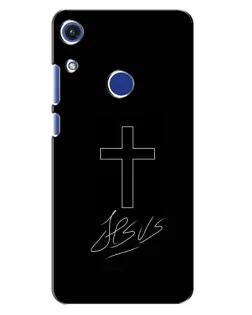 Чохол для Huawei Honor 8A з картинкою «Графічний хрест Jesus»