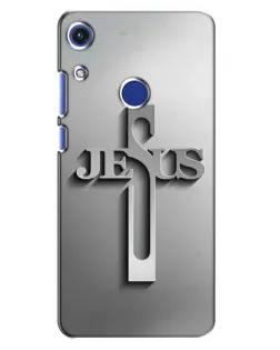 Чохол для Huawei Honor 8A з картинкою «Металевий хрест Jesus»