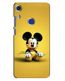 Чехол для Huawei Honor 8A с картинкой «Микки на желтом»