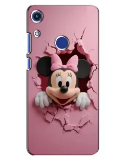 Чехол для Huawei Honor 8A с картинкой «Минни сквозь стену»