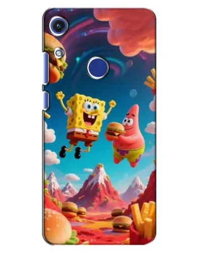 Чехол для Huawei Honor 8A с картинкой «Космический фастфуд»