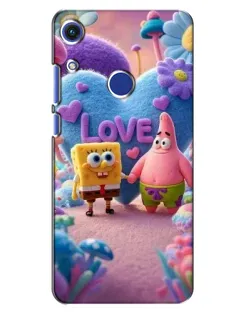 Чехол для Huawei Honor 8A с картинкой «Губка Боб Патрик»