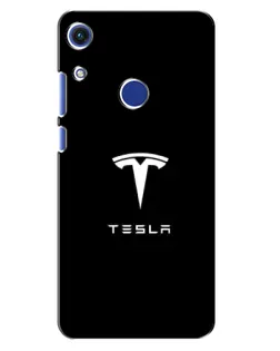 Чехол для Huawei Honor 8A с картинкой «Tesla White Logo»