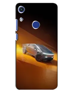 Чехол для Huawei Honor 8A с картинкой «Cybertruck в пустыне»