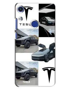 Чехол для Huawei Honor 8A с картинкой «Коллаж Cybertruck Tesla»