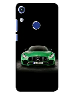 Чехол для Huawei Honor 8A с картинкой «Mercedes — неоновый лого»