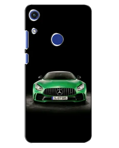 Чехол для Huawei Honor 8A с картинкой «Mercedes — неоновый лого»
