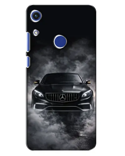 Чехол для Huawei Honor 8A с картинкой «Mercedes в дыму»