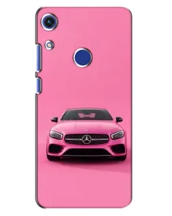 Чехол для Huawei Honor 8A с картинкой «Розовый Mercedes AMG»