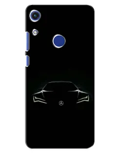 Чехол для Huawei Honor 8A с картинкой «Mercedes — силуэт авто»