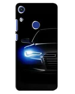 Чехол для Huawei Honor 8A с картинкой «Неоновый взгляд Audi»