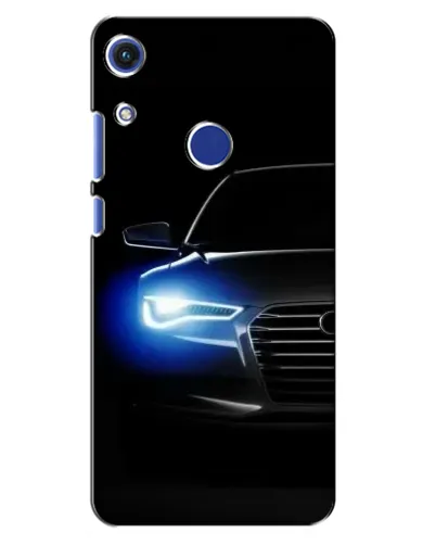 Чехол для Huawei Honor 8A с картинкой «Неоновый взгляд Audi»
