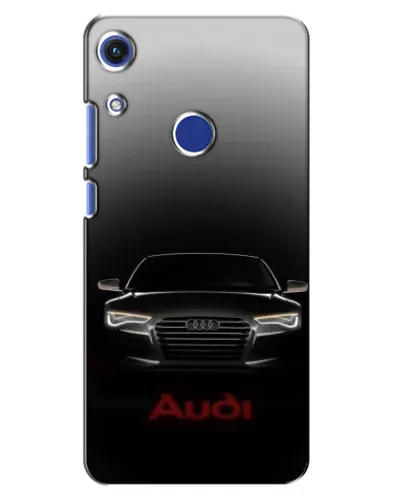 Чехол для Huawei Honor 8A с картинкой «Audi — градиентный контур»