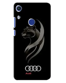 Чехол для Huawei Honor 8A с картинкой «Графика — пантера и Audi»