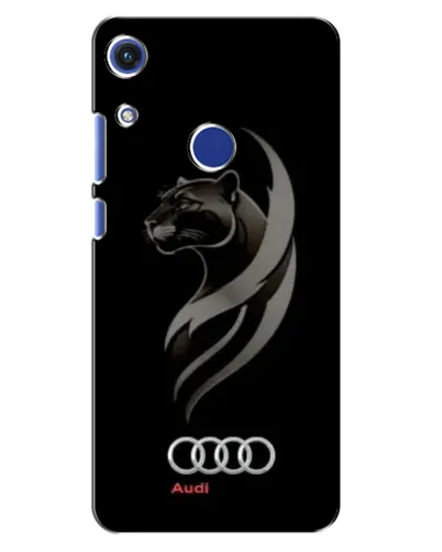 Чехол для Huawei Honor 8A с картинкой «Графика — пантера и Audi»