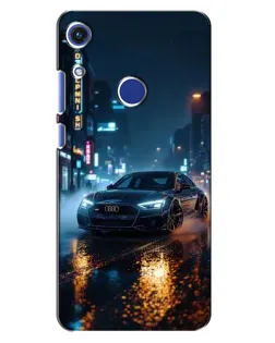 Чехол для Huawei Honor 8A с картинкой «Ночной город и Audi»