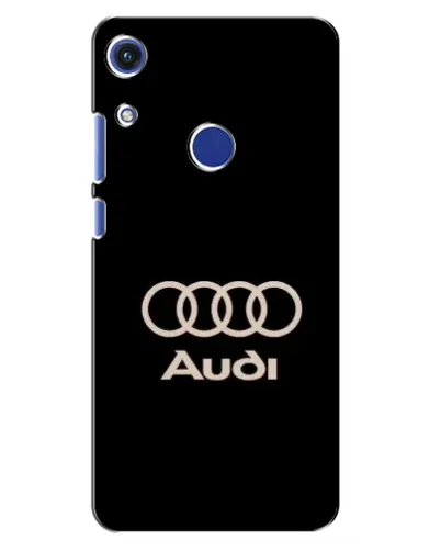 Чехол для Huawei Honor 8A с картинкой «Audi — золотой логотип»