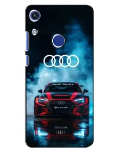 Чехол для Huawei Honor 8A с картинкой «Audi Sport — неон»
