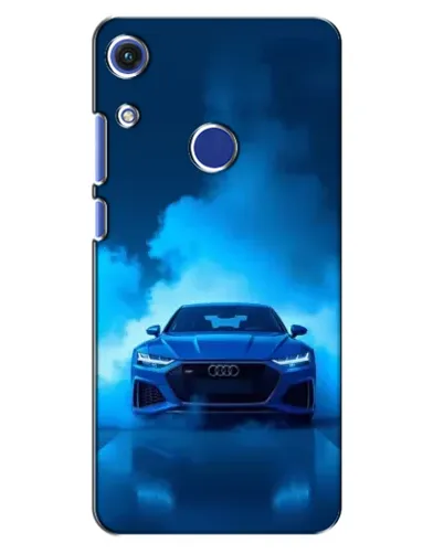 Чехол для Huawei Honor 8A с картинкой «Audi — голубая энергия»