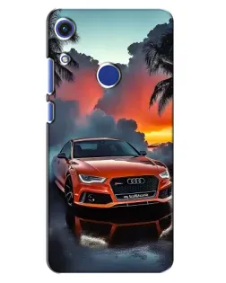 Чехол для Huawei Honor 8A с картинкой «Audi — закат»