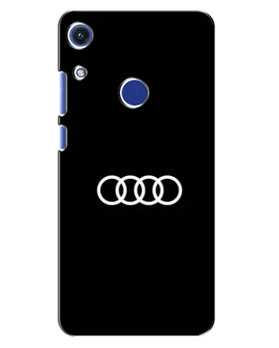Чехол для Huawei Honor 8A с картинкой «Audi White Logo»