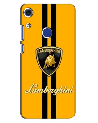 Чехол для Huawei Honor 8A с картинкой «Lamborghini Stripe желтый»