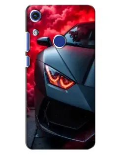 Чехол для Huawei Honor 8A с картинкой «Lamborghini красное сияние»
