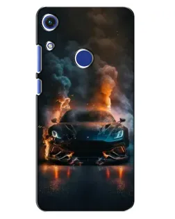 Чехол для Huawei Honor 8A с картинкой «Lamborghini дымная эстетика»