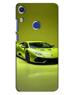 Чехол для Huawei Honor 8A с картинкой «Салатовый Lamborghini Huracan»