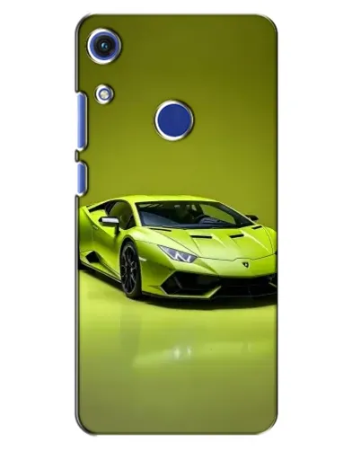 Чехол для Huawei Honor 8A с картинкой «Салатовый Lamborghini Huracan»
