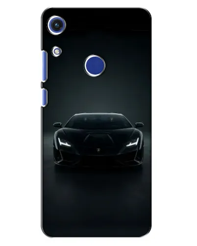 Чехол для Huawei Honor 8A с картинкой «Черный Lamborghini Aventador»