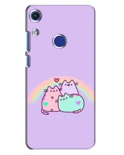 Чехол для Huawei Honor 8A с картинкой «Радужные Пушины»