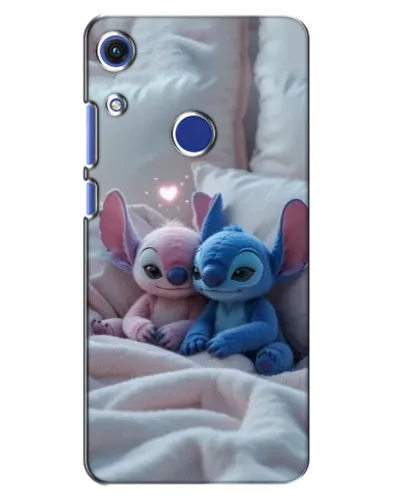 Чехол для Huawei Honor 8A с картинкой «Плюшевые Стич Ангел»
