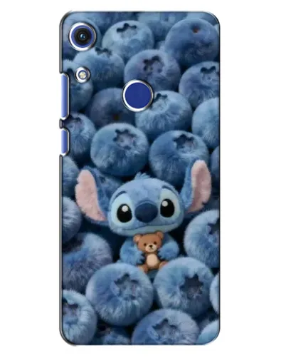 Чехол для Huawei Honor 8A с картинкой «Стич и голубика»