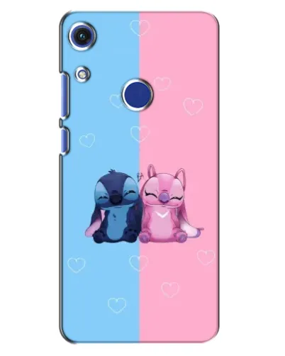 Чехол для Huawei Honor 8A с картинкой «Stitch и Angel Love»