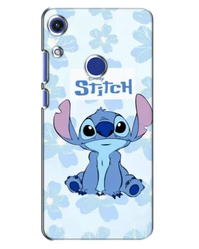 Чехол для Huawei Honor 8A с картинкой «Stitch среди цветов»