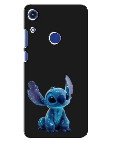 Чехол для Huawei Honor 8A с картинкой «Стич на черном»