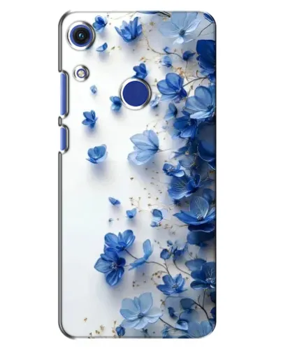 Чехол для Huawei Honor 8A с картинкой «Голубой цветочный каскад»