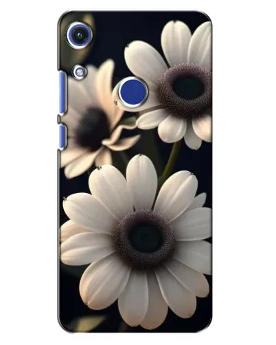 Чехол для Huawei Honor 8A с картинкой «Белые маргаритки макро»