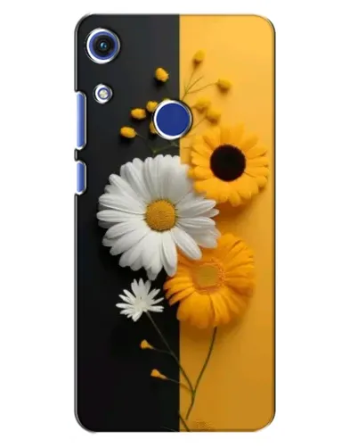 Чехол для Huawei Honor 8A с картинкой «Подсолнух и ромашка»