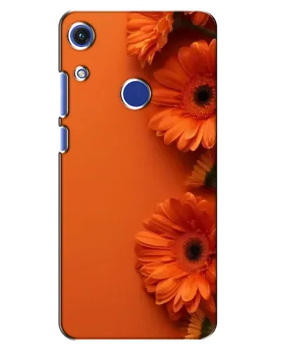 Чехол для Huawei Honor 8A с картинкой «Оранжевые герберы»