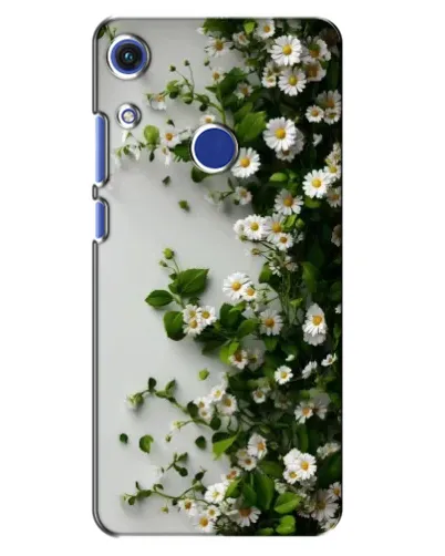 Чехол для Huawei Honor 8A с картинкой «Ветка мелких белых цветов»