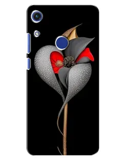 Чехол для Huawei Honor 8A с картинкой «Серебряный фантазийный цветок»