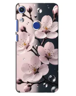 Чехол для Huawei Honor 8A с картинкой «Нежная сакура и капли»
