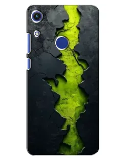 Чехол для Huawei Honor 8A с картинкой «Салатовый разлом скалы»
