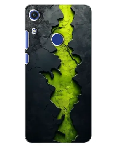 Чехол для Huawei Honor 8A с картинкой «Салатовый разлом скалы»