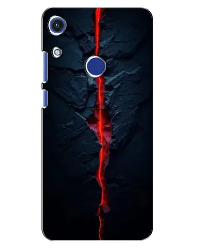 Чехол для Huawei Honor 8A с картинкой «Kрасная лавовая трещина»